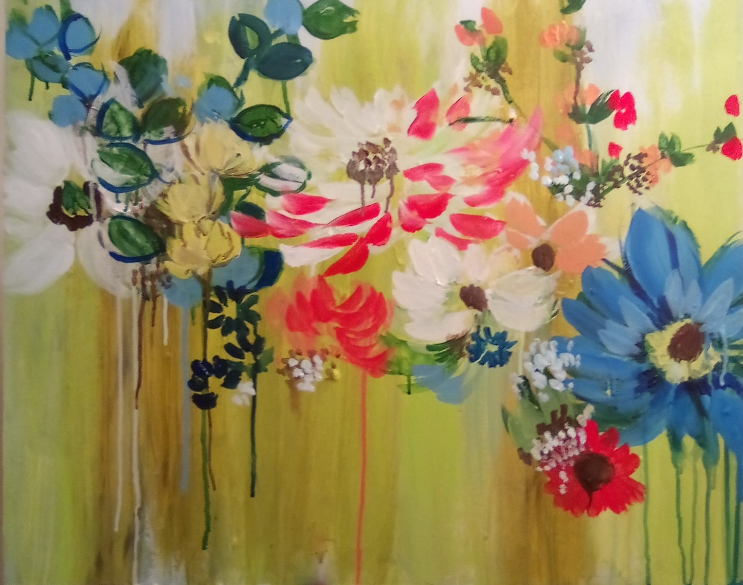 Dynamic floral painting ποΈπ¨