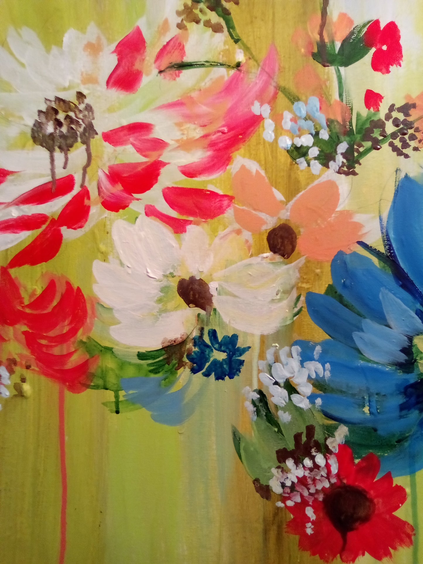 Dynamic floral painting ποΈπ¨